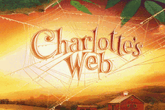 Charlotte's Web title screen for GameBoy Advance